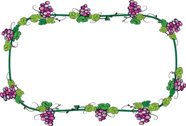 güzel dekoratif çerçeve beyaz arkaplan, vektör, illüstrasyon izole 