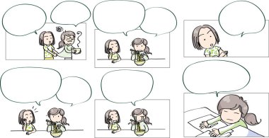 Çizgi film kızlarıyla çizgi roman dizisi 