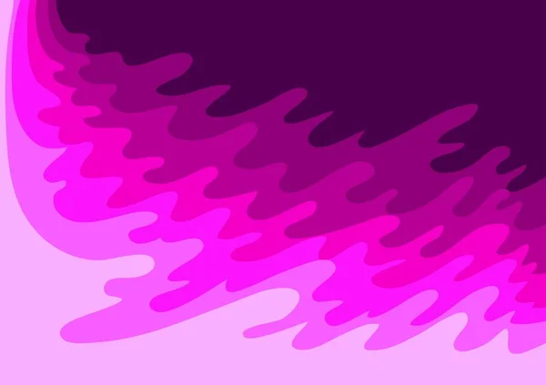 Vector Pink Waves Background — Stock Vector