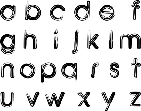 白い背景 ベクトル イラストに隔離された漫画の装飾アルファベット — ストックベクタ