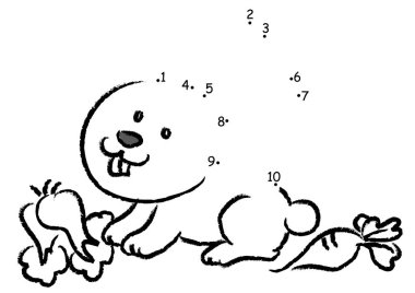 Çocuklar için boyama kitabı. vektör illüstrasyonu