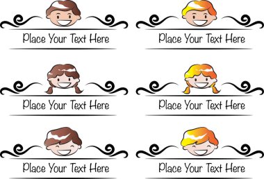 Siyah ve beyaz insanların vektör çizimleri ve kız en iyi arkadaşla karşı karşıya