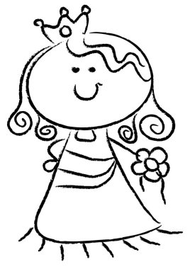 Çocuklar için boyama kitabı. vektör illüstrasyonu