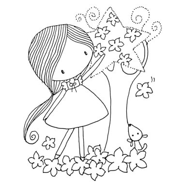 Çocuklar için boyama kitabı. vektör illüstrasyonu