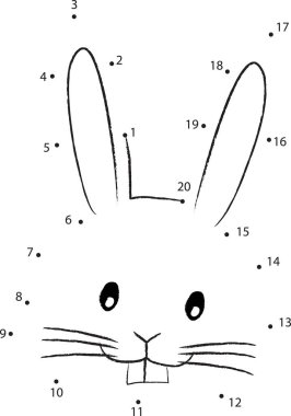 Paskalya tavşanlı sevimli tavşan