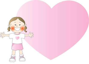 Kalbi olan bir kız.