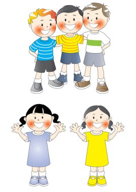 Çocukların vektör çizimi, vektör