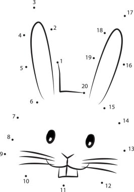 Paskalya yumurtalı sevimli tavşan.