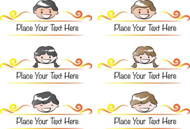 Çocukların çizdiği kız ve erkek resimleri.