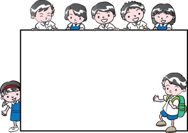 Çocuk çizgi filminin çizimi