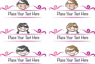 Çocukların çizdiği kız ve erkek resimleri.