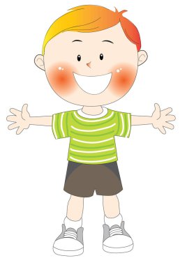 erkek çizgi film karakteri çizimi