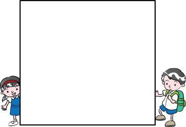 Sancaklı bir kız ve oğlanın resmi