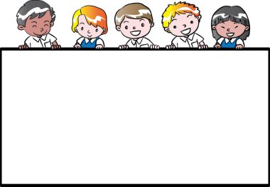 çizgi film karakterleri boşluklu çocuklar