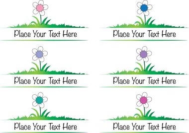 Çiçek ve bitkilerin vektör kümesi