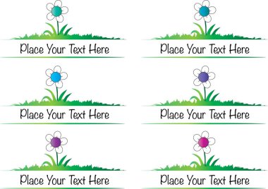 Çiçek ve bitkilerin vektör kümesi