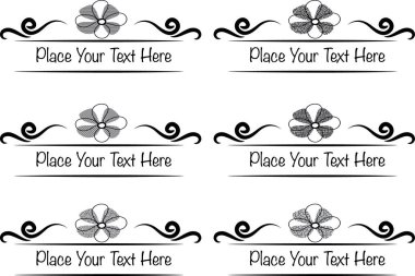 Siyah ve beyaz vektör pankartları seti