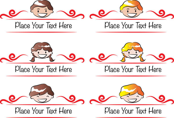 векторный набор персонажей мультфильмов  