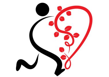 Sevgililer günü kartı şablonu, vektör illüstrasyonu  