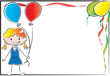 Küçük bir kızla doğum günün kutlu olsun