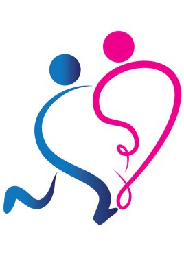 Bir erkek ve bir kadının çizimi