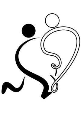 bir ayının siyah ve beyaz vektör çizimi