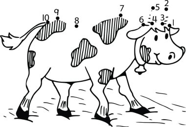 Siyah beyaz elbiseli bir kadın ve erkeğin vektör çizimi