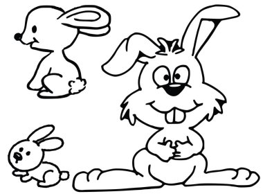 Tavşan vektör çizimi sembolü 