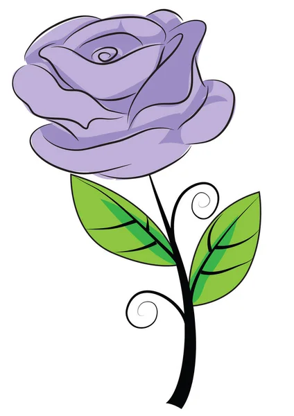 Vector Illustratie Van Een Mooie Bloem — Stockvector