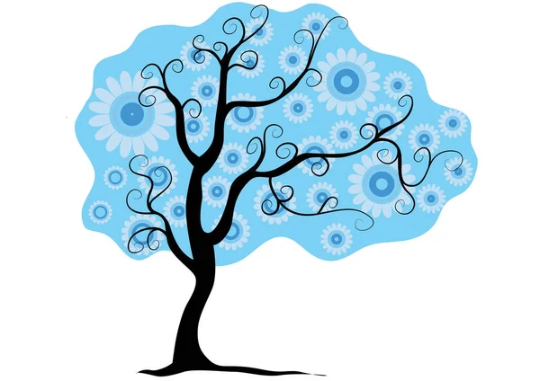 Illustrazione Vettoriale Albero — Vettoriale Stock