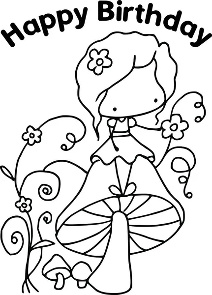 Çizgi film kızlarıyla vektör çizimi 