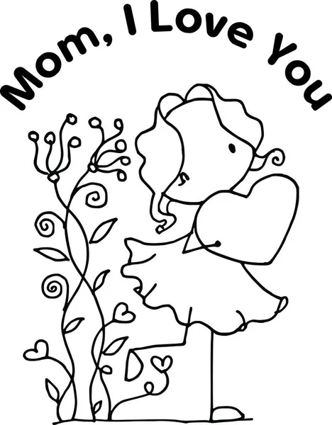 Çizgi film kızlarıyla vektör çizimi 