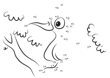 Çizgi film atının vektör çizimi