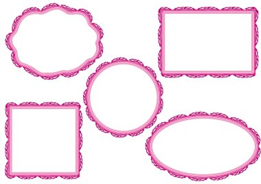 Albüm için vektör çerçeveleri kümesi