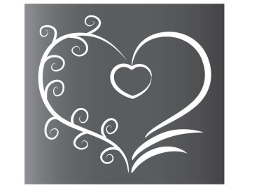 Bir kalbin vektör illüstrasyonu