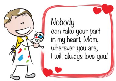 Sevgililer Günü 'nün çizgi film karakterinin vektör çizimi