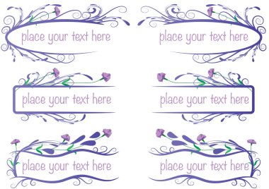 Çiçekli vektör çerçeveleri kümesi