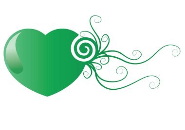 Bir kalbin vektör illüstrasyonu