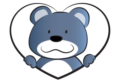 Steteskoplu bir oyuncak ayı.