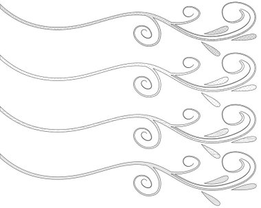 kaligrafik tasarım elementlerinin vektör kümesi