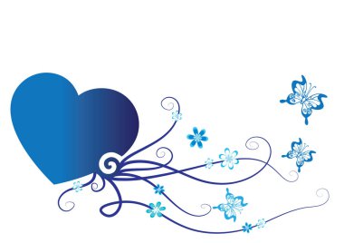 Kelebekli bir arka planın vektör çizimi