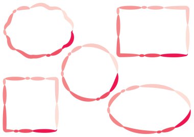 Metnin için farklı boş çerçeveler kümesi