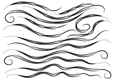 kaligrafik tasarım elementlerinin vektör kümesi