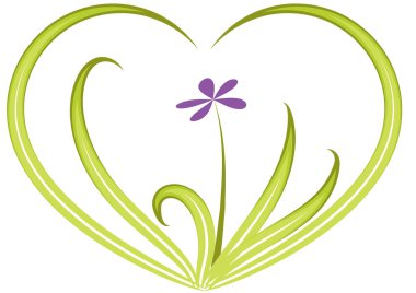 Bir kalbin vektör illüstrasyonu