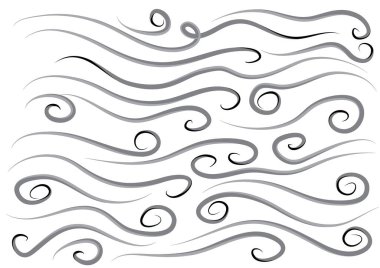 vektör kaligrafik tasarım ögeleri kümesi