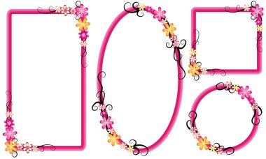 Metin için bir çerçevenin vektör illüstrasyonu