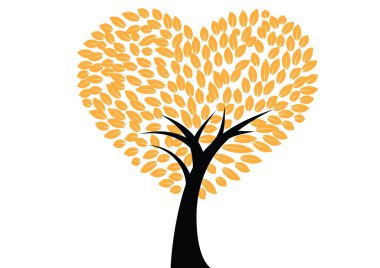 Beyaz arkaplanda yaprakları olan ağaç