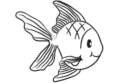 Bir balığın vektör çizimi