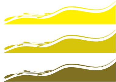 Sarı kurdele ve beyaz arka planda bir rüzgar