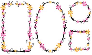 Çiçek tasarımının vektör çizimi